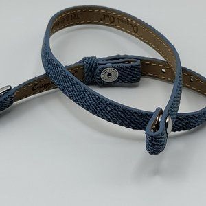 Origami Owl Denim Double Wrap Bracelet